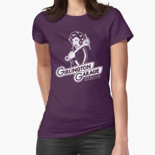 Girlington Garage Logo WOMENS-TEE SHIRT